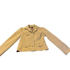 Camel Tailored Blazer Women’s Small | Preppy Classic, Refined Button Detailing